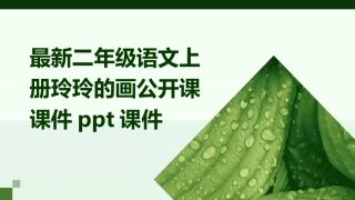 最新二年级语文上册玲玲的画公开课课件ppt课件