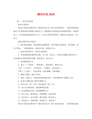 飓风行动,标语 