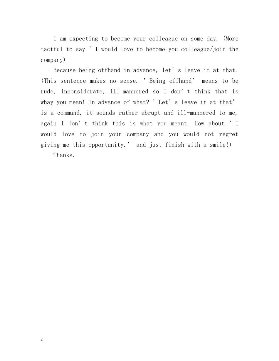 面试外企的英语自我介绍 _第2页