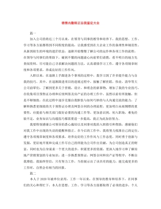 销售内勤转正自我鉴定大全 