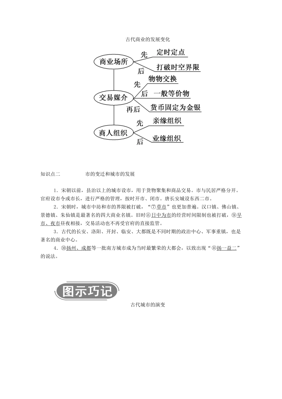 高中历史 第一单元 古代中国经济的基本结构与特点 第3课 古代商业的发展学案（含解析）新人教版必修2-新人教版高一必修2历史学案_第2页