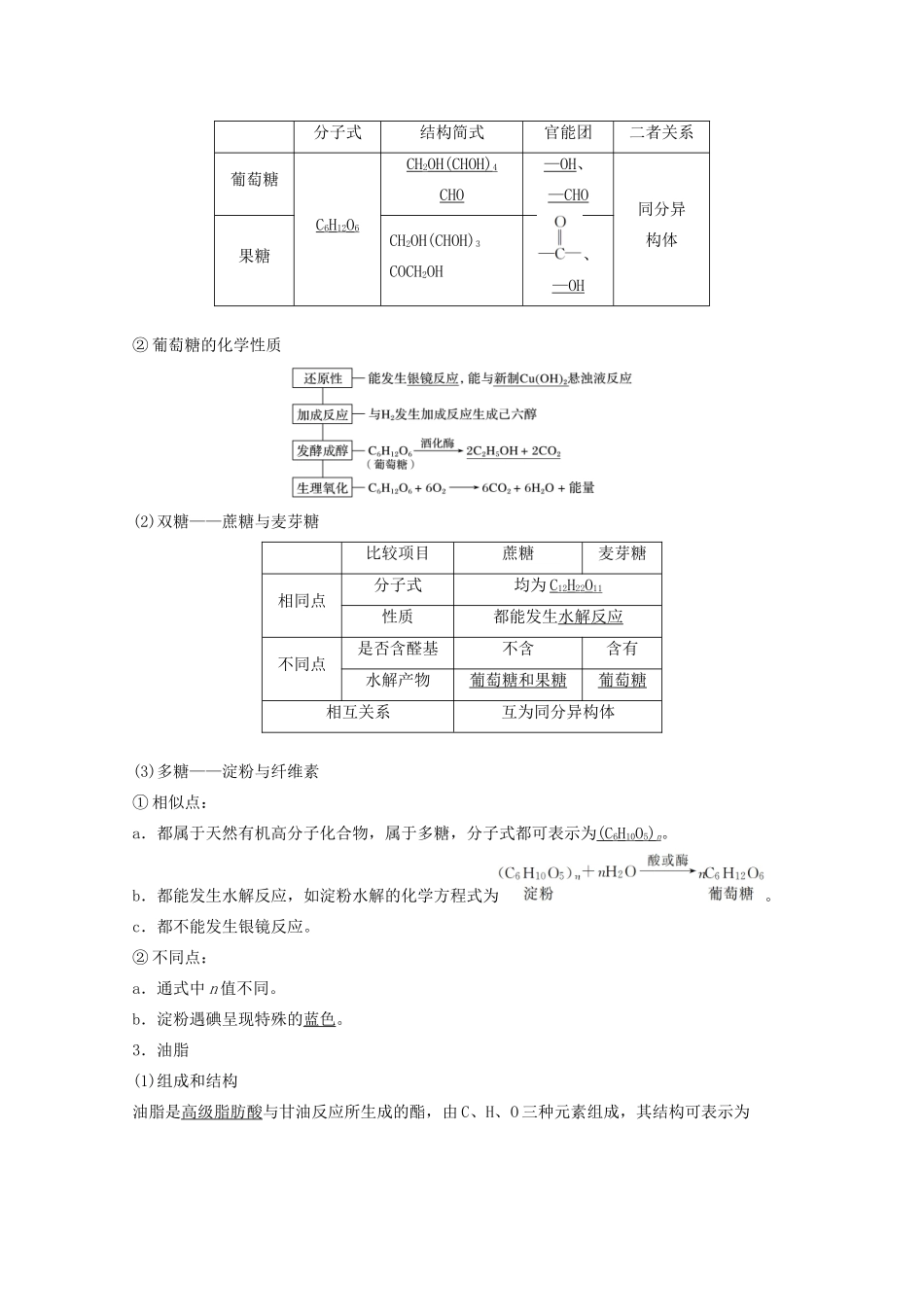 高考化学一轮复习 第10章 有机化学基础 第35讲 生活中常见的有机化合物学案-人教版高三全册化学学案_第2页