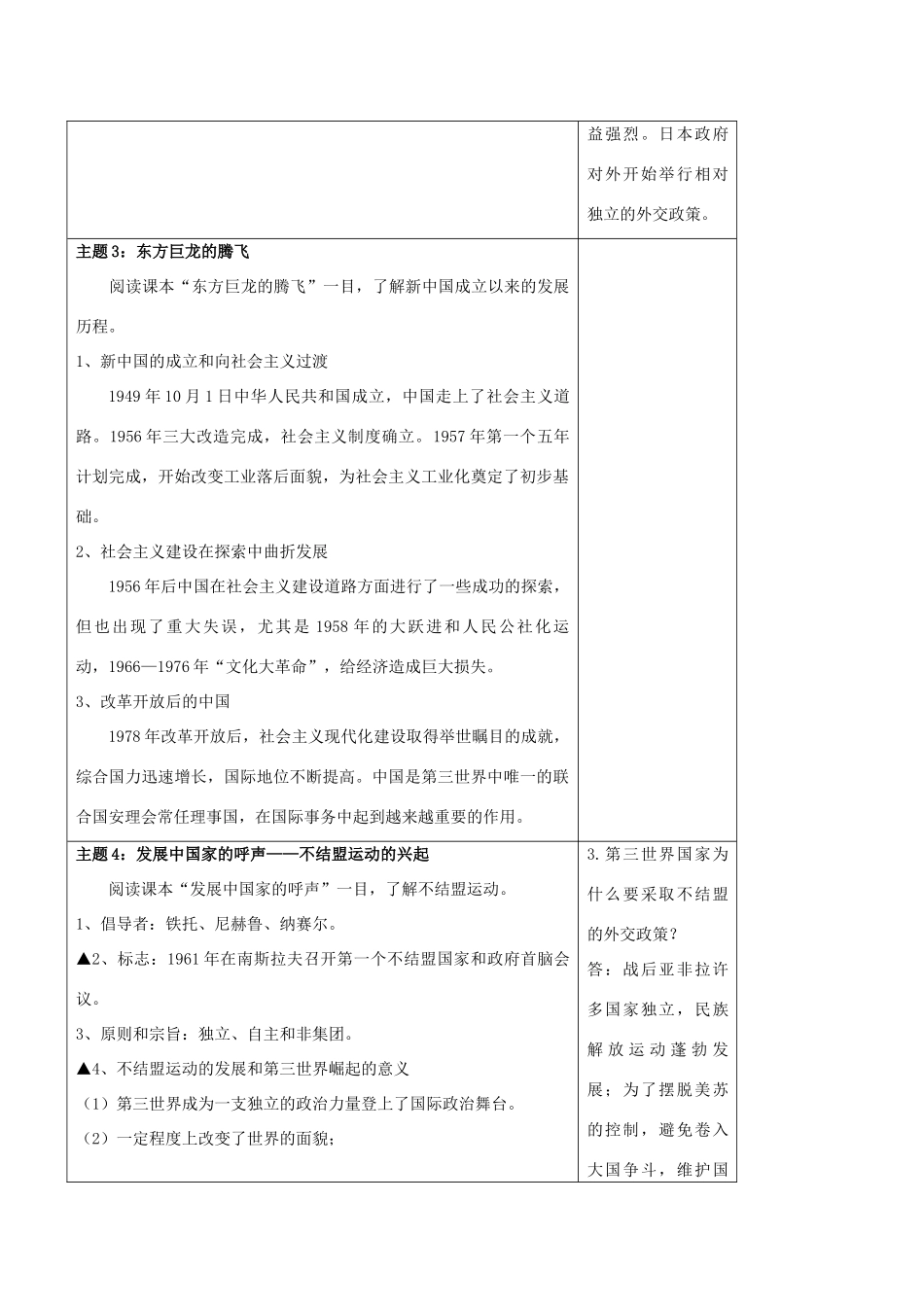 高中历史 专题九 第二课 新兴力量的崛起学案 人民版必修1-人民版高一必修1历史学案_第3页