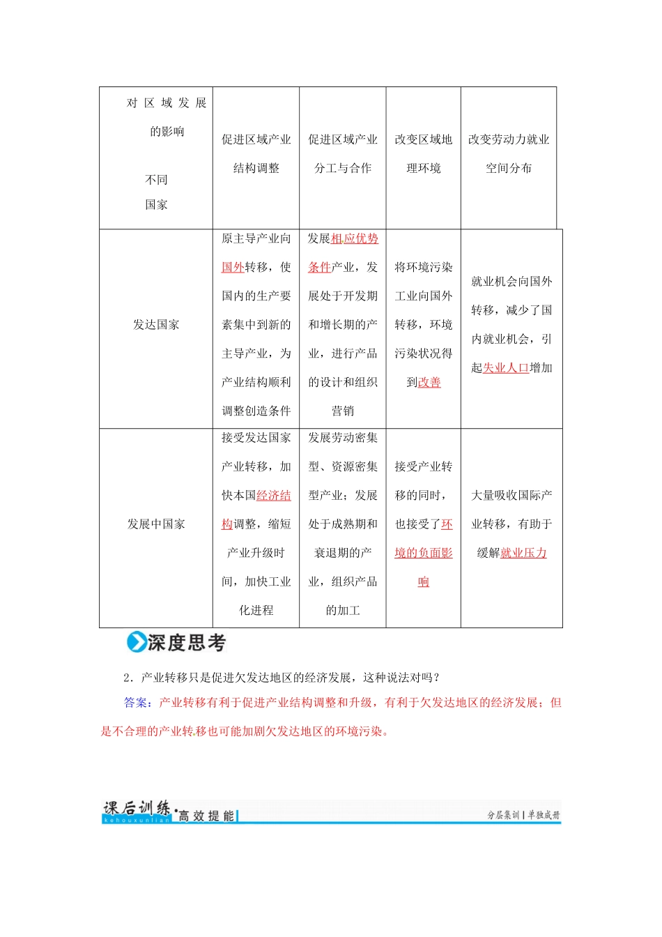 高考地理一轮复习 第三部分 区域可持续发展 第17章 区际联系与区域协调发展 41 产业转移-以东亚为例学案-人教版高三全册地理学案_第3页