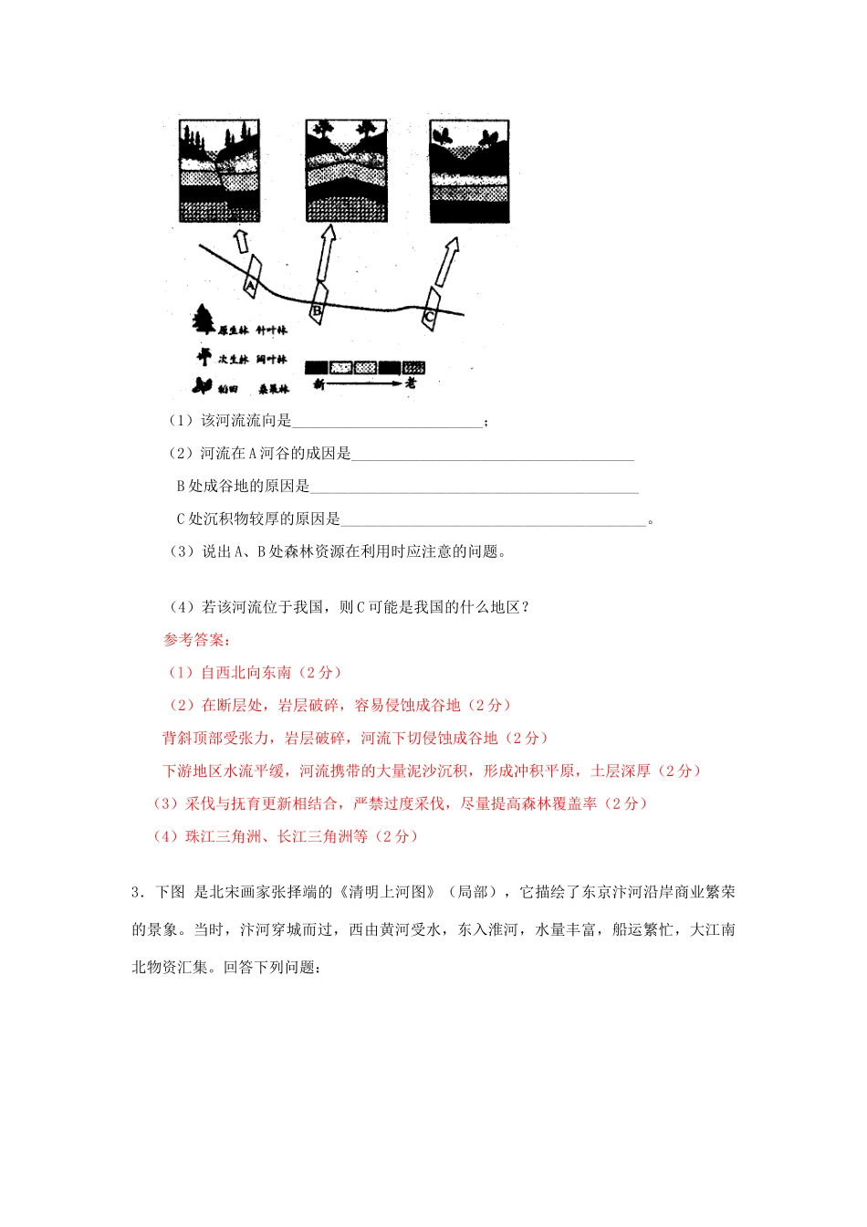 高三地理图表的阅读系列复习学案【三】旧人教版_第3页