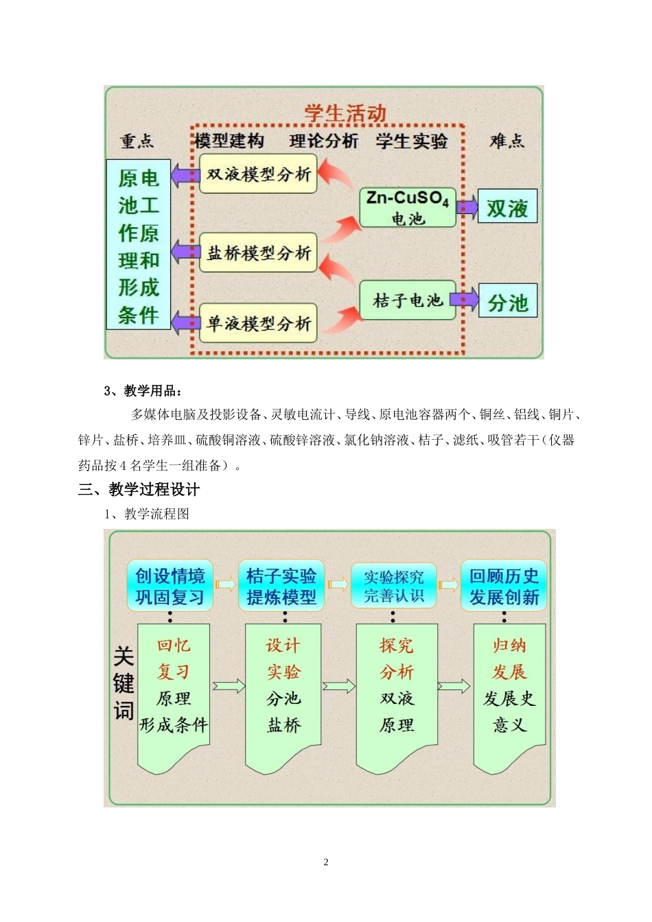 人教选修4《原电池》教学设计_第3页