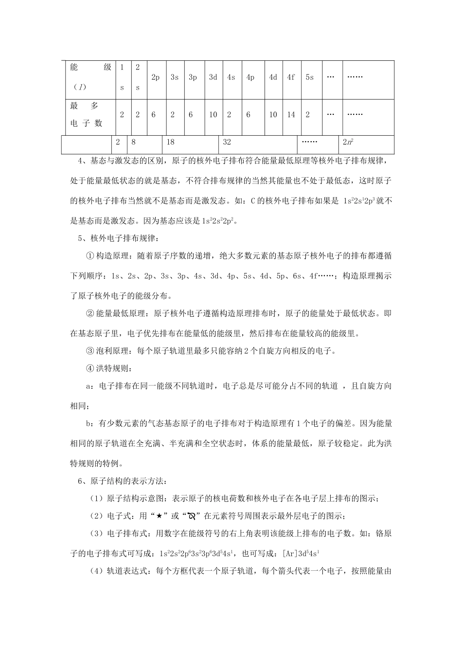 高考化学第一轮复习 专题 原子结构、元素周期律学案 苏教版-苏教版高三全册化学学案_第3页