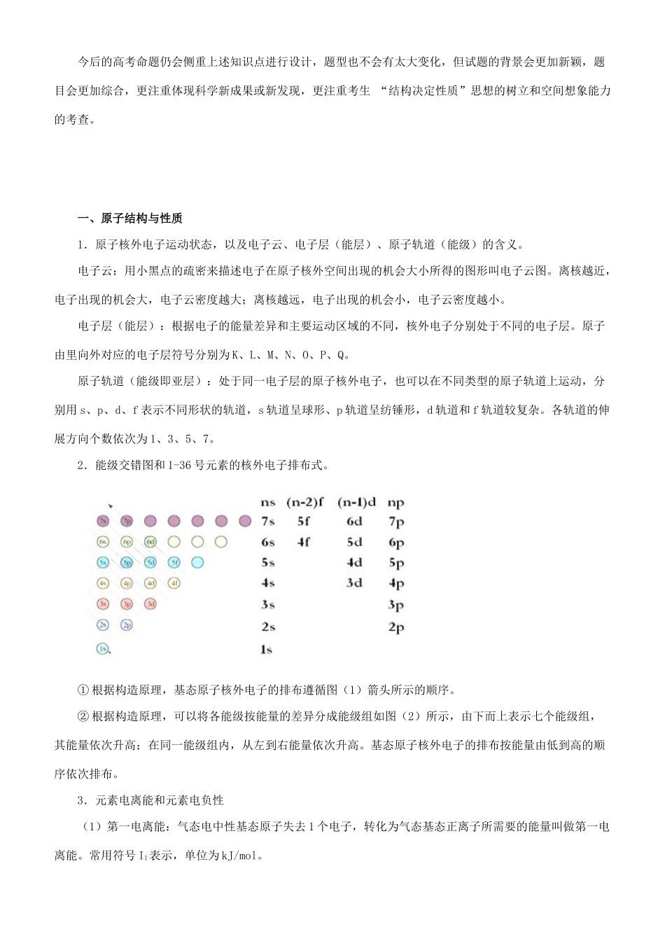 高考化学二轮复习 专题13 物质的结构与性质学案-人教版高三全册化学学案_第2页