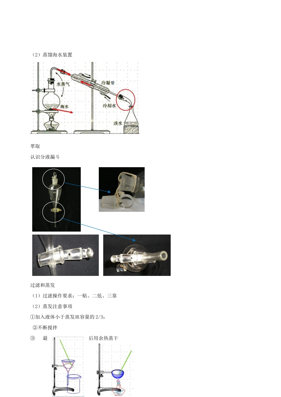 高中化学 第一章 第一节 化学实验基本方法学案 新人教版必修1-新人教版高一必修1化学学案_第2页