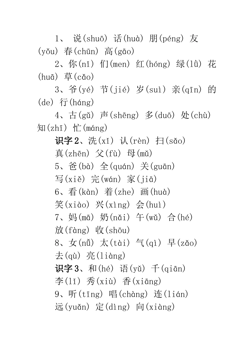 人教版小学生字表_第3页