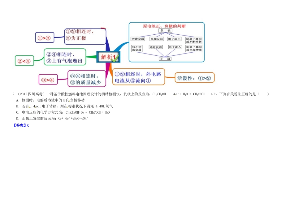 高中化学 4.1原电池教材图解学案 新人教版选修4-新人教版高二选修4化学学案_第2页