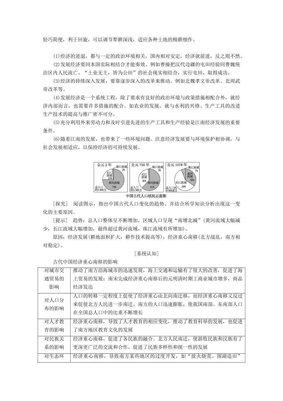 高考历史一轮复习 第三单元 魏晋南北朝的民族交融与隋唐大一统的发展 第6讲 魏晋、隋唐时期的经济学案（含解析）-人教版高三全册历史学案_第3页
