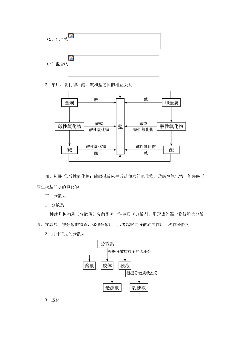 高中化学 第二章 元素与物质世界 第1节 元素与物质的分类学案（2）鲁科版必修1-鲁科版高一必修1化学学案_第2页