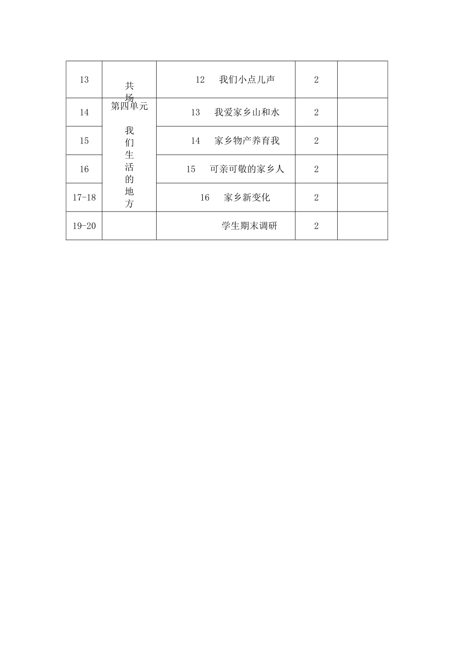 人教版二年级上册道德与法治教学计划_第3页