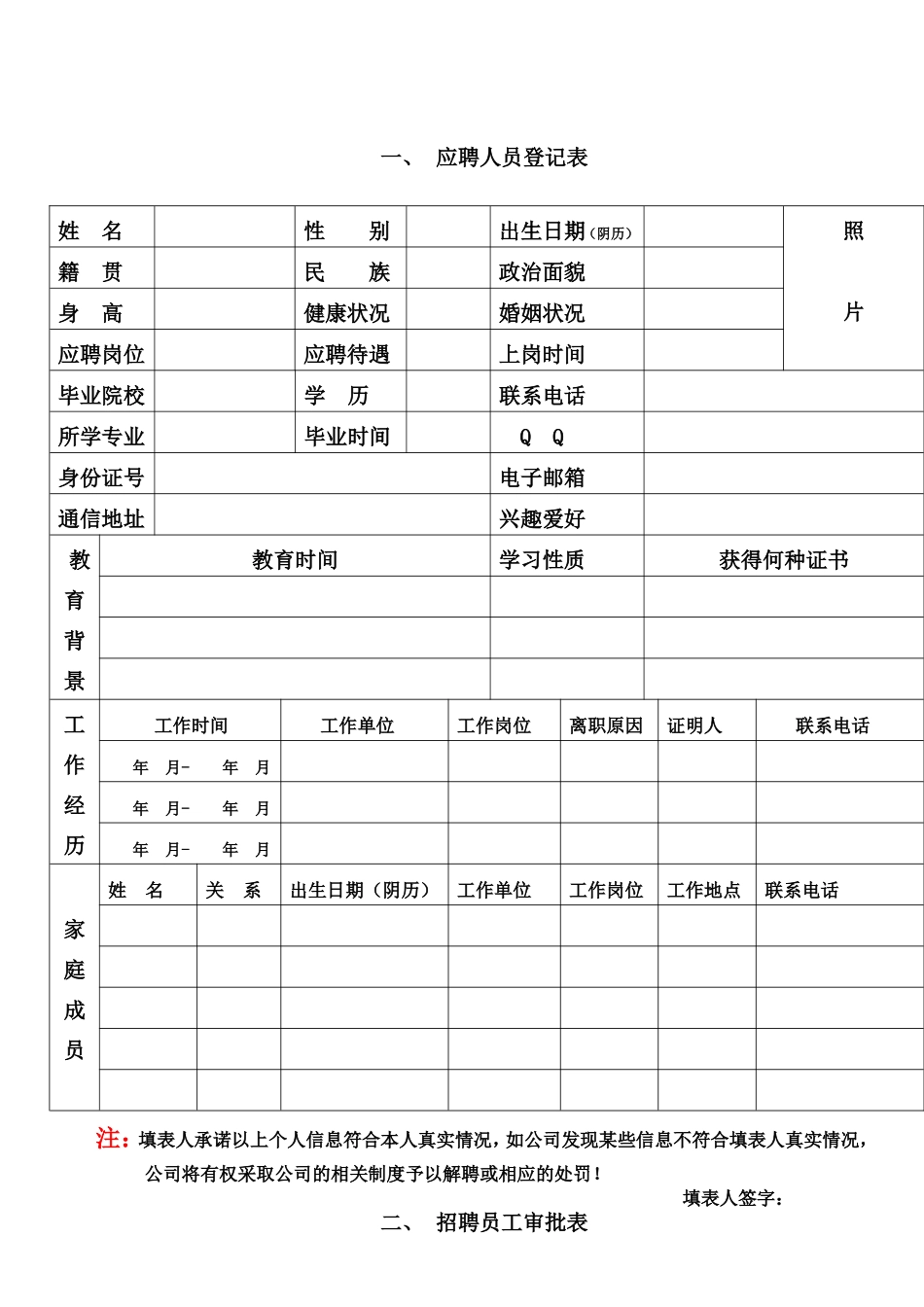 人力资源管理表格大全20171017_第2页