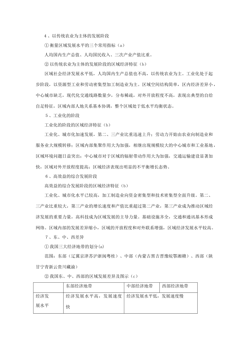 高一地理：第一章《区域地理环境与人类活动》导学案（湘教版必修3）_第2页