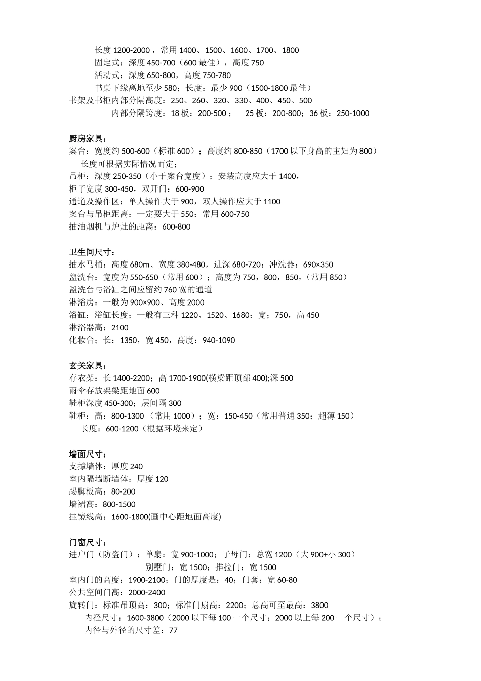 人体工程学室内设计尺寸(全)_第2页