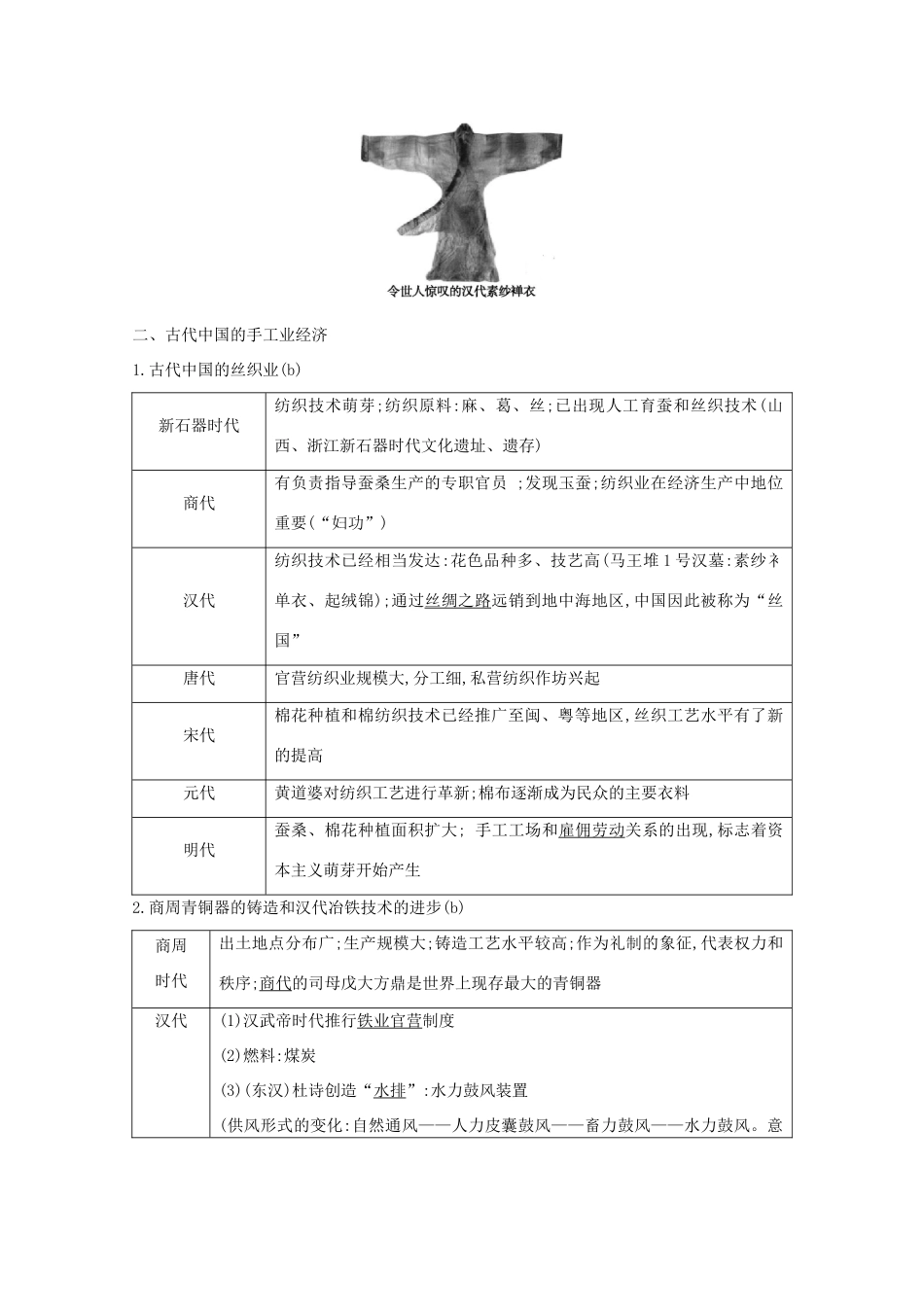 高考历史一轮复习 专题七 古代中国经济和近代中国资本主义的曲折发展 考点1 古代中国的农业导学案 人民版-人民版高三全册历史学案_第3页