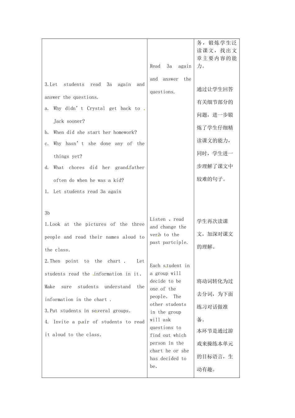 陕西省神木县大保当中学九年级英语 unit 14 Have you packed yet period 2教案 人教新目标版_第2页