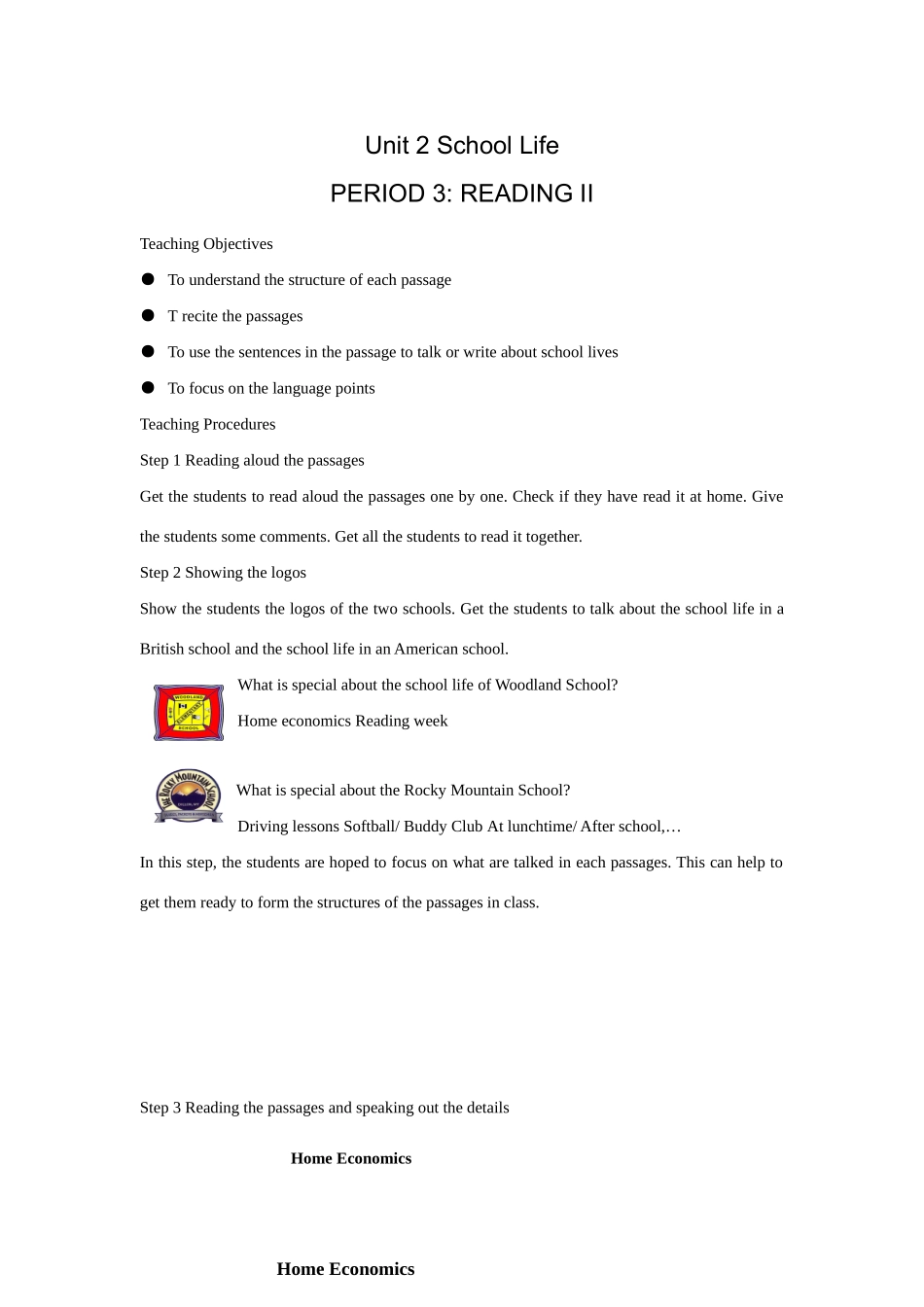 牛津版八年级英语Unit 2 School Life(3)READING II_第1页