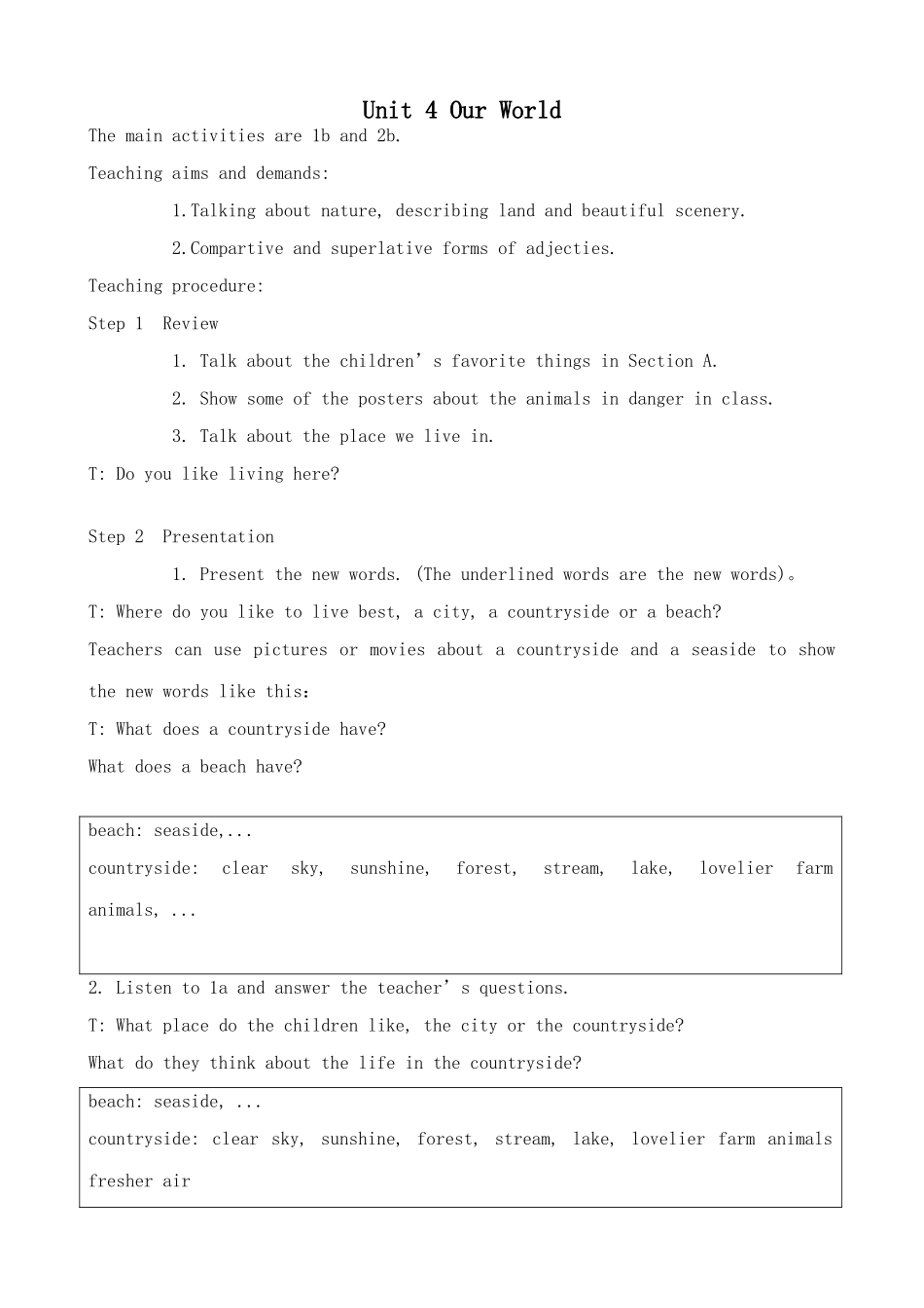 湘教版八年级英语Unit 4 Our World (16)_第1页