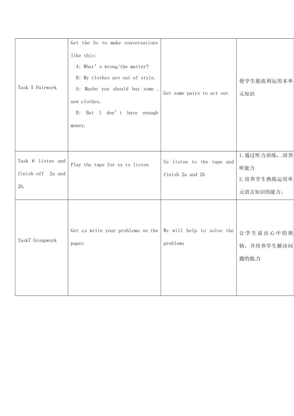 福建省厦门市莲美中学八年级英语《Unit2》教案 人教新目标版_第3页
