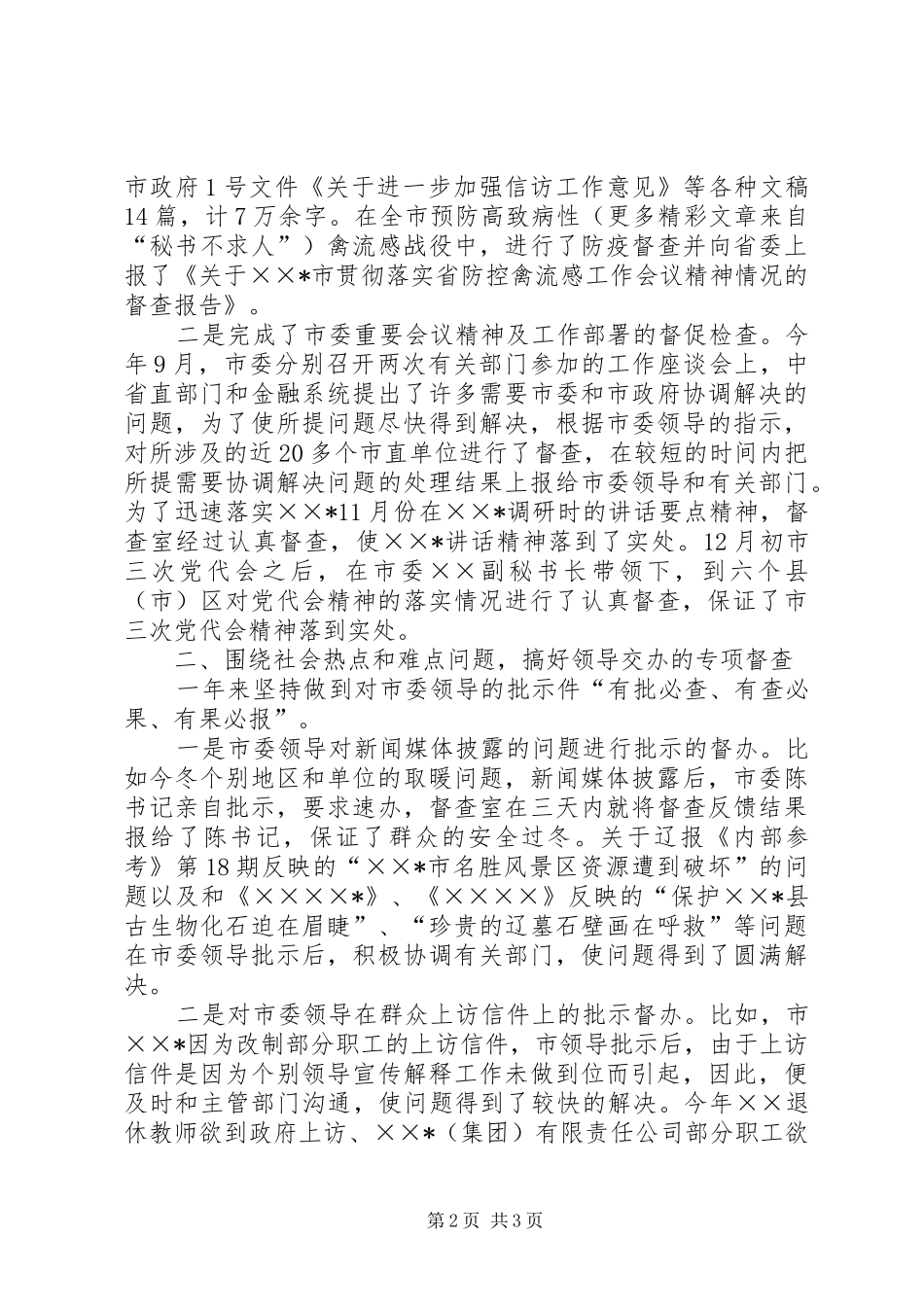 市委督查工作总结 _第2页