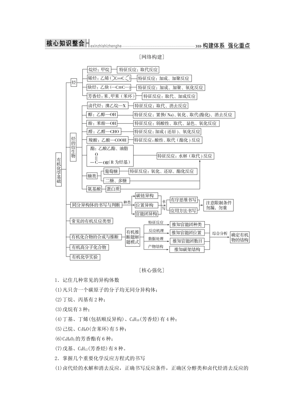 高考化学二轮复习 第14讲 有机化学基础学案-人教版高三全册化学学案_第2页