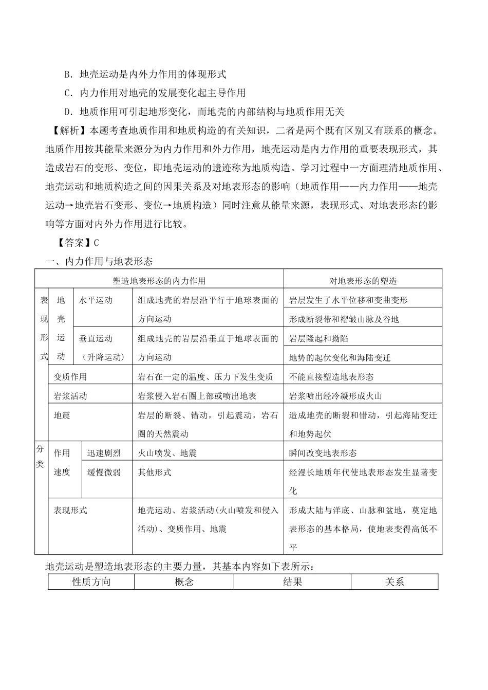 高三地理复习指导学案——地表形态的塑造_第2页
