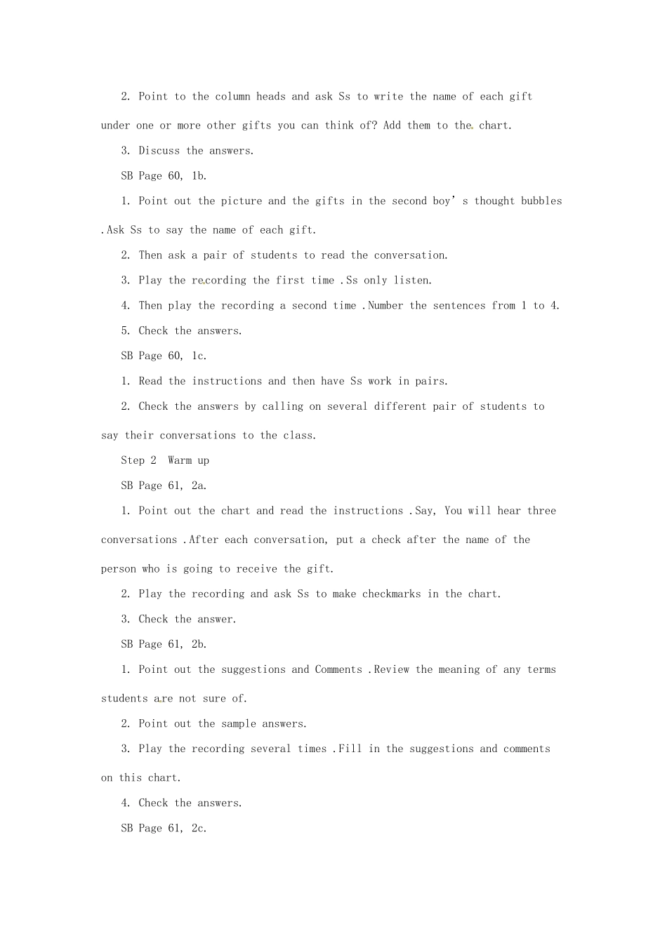 湖北省十堰市竹山县茂华中学八年级英语下册《Unit 8 Why don't you get her a scarf》教案 人教新目标版_第2页