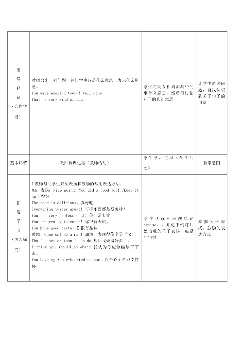 秋九年级英语上册 Unit 5《Action》（第3课时）教案 （新版）牛津深圳版-牛津深圳版初中九年级上册英语教案_第2页