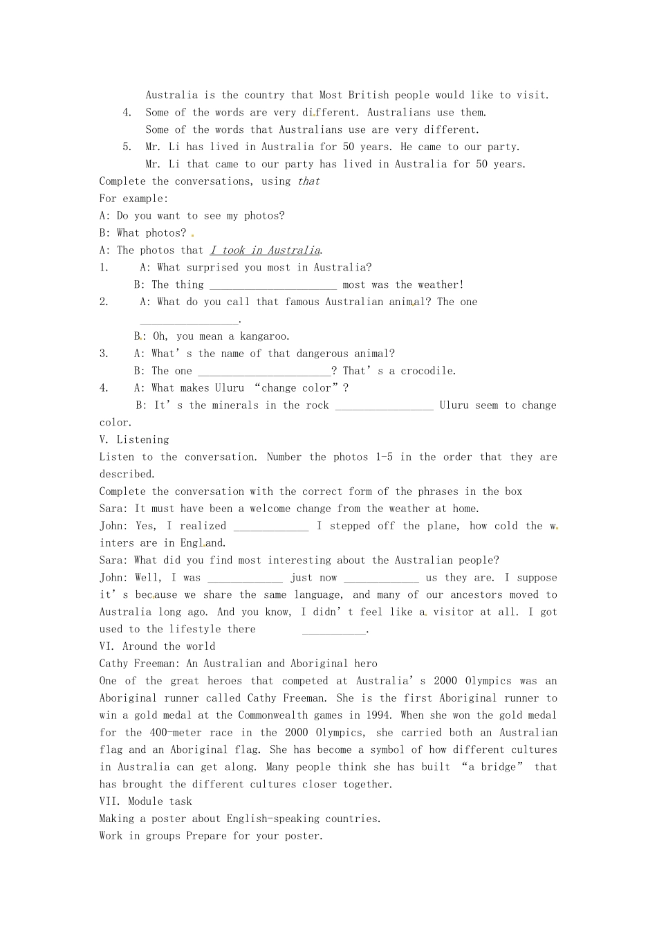 Module 7 Unit 3（教案）_第2页