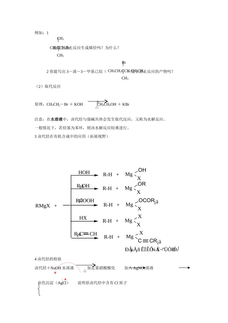 高中化学《卤代烃》学案2 苏教版选修5_第2页