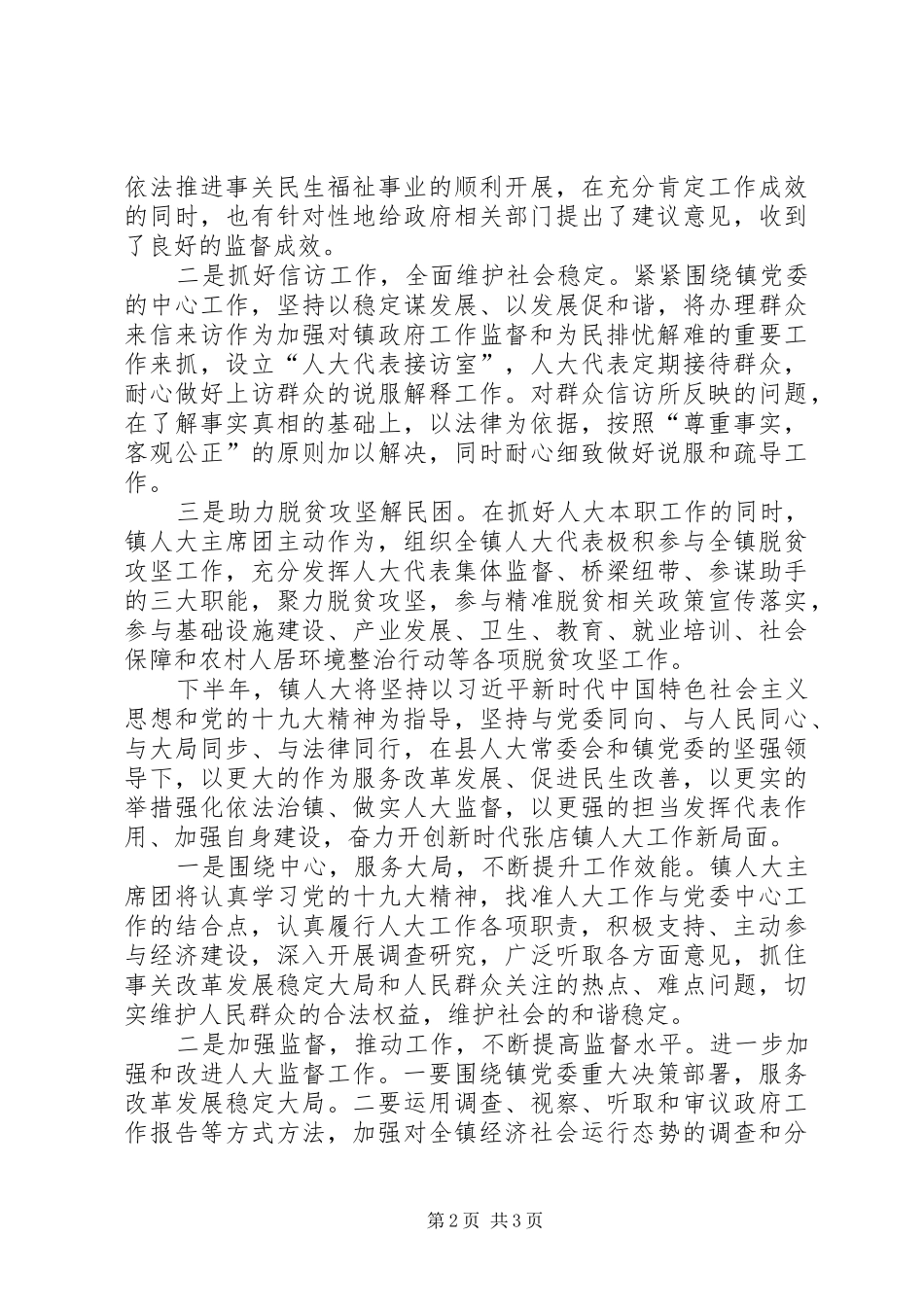 乡镇XX年人大工作总结 _第2页