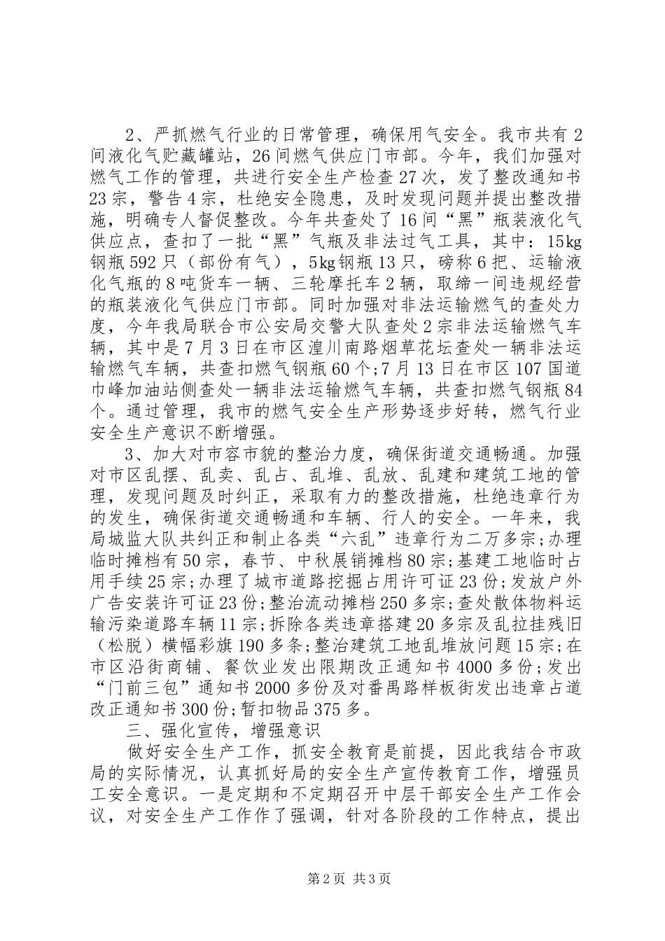 市政局工作总结 _第2页