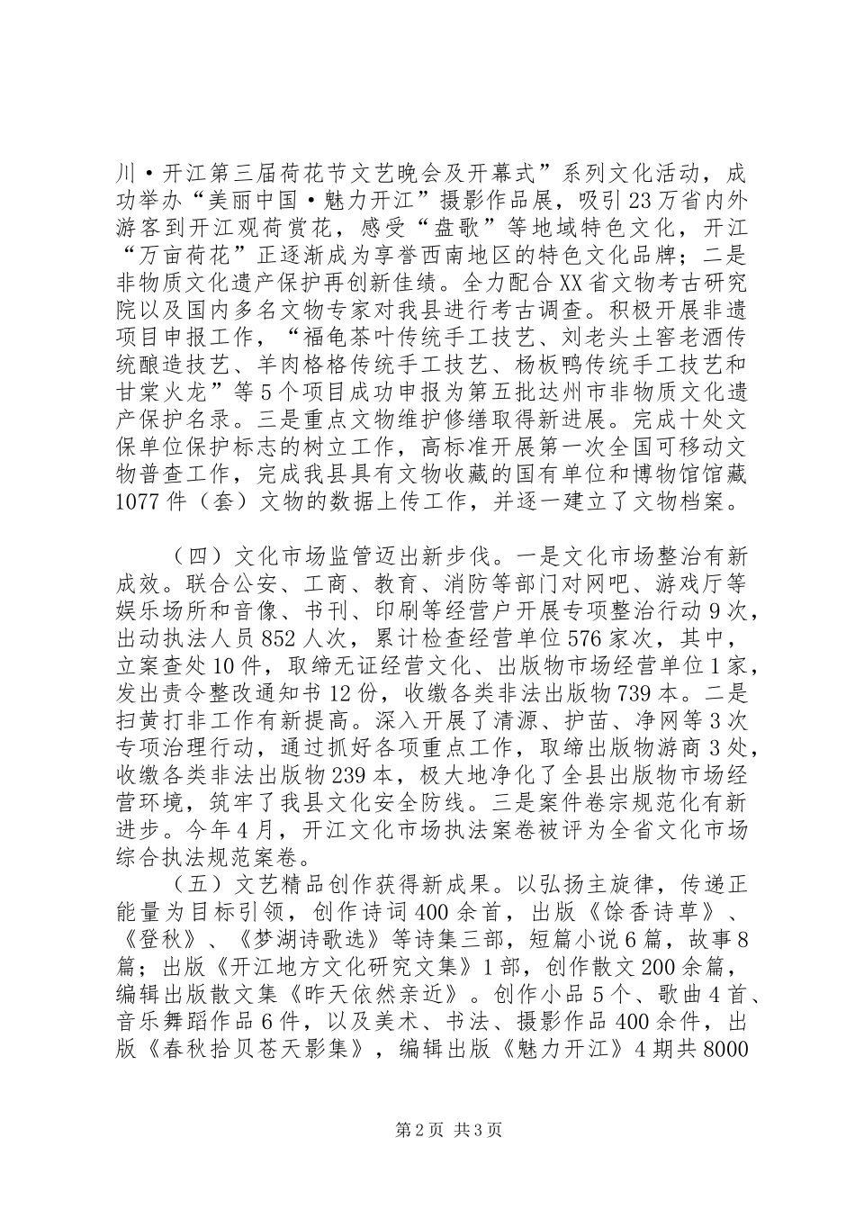 县文广新局工作总结 _第2页