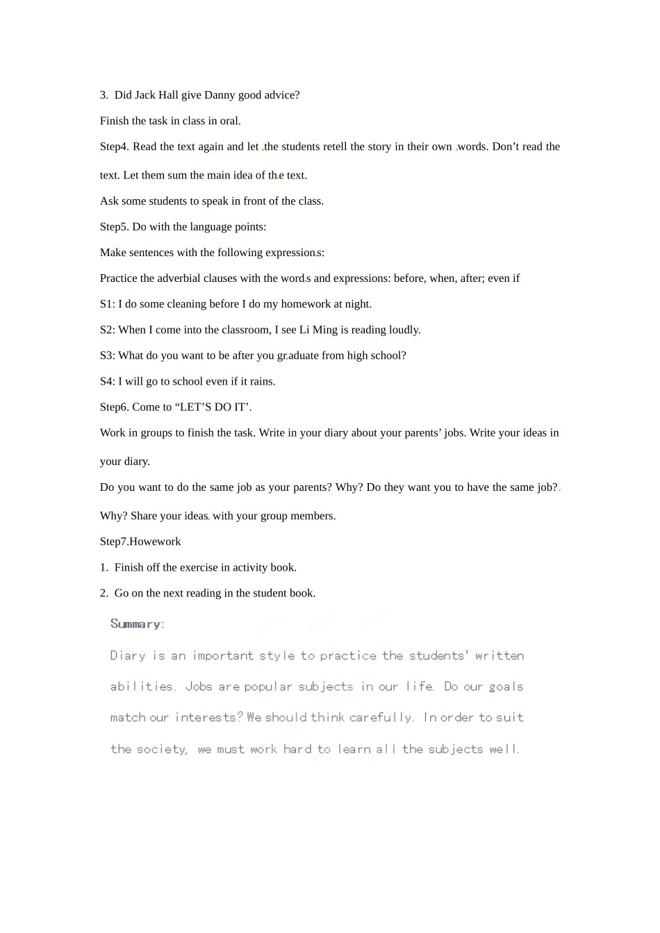 河北省衡水市景县黎阳学校九年级英语下册 Lesson 46《Get a Good Education》教案 冀教版_第2页