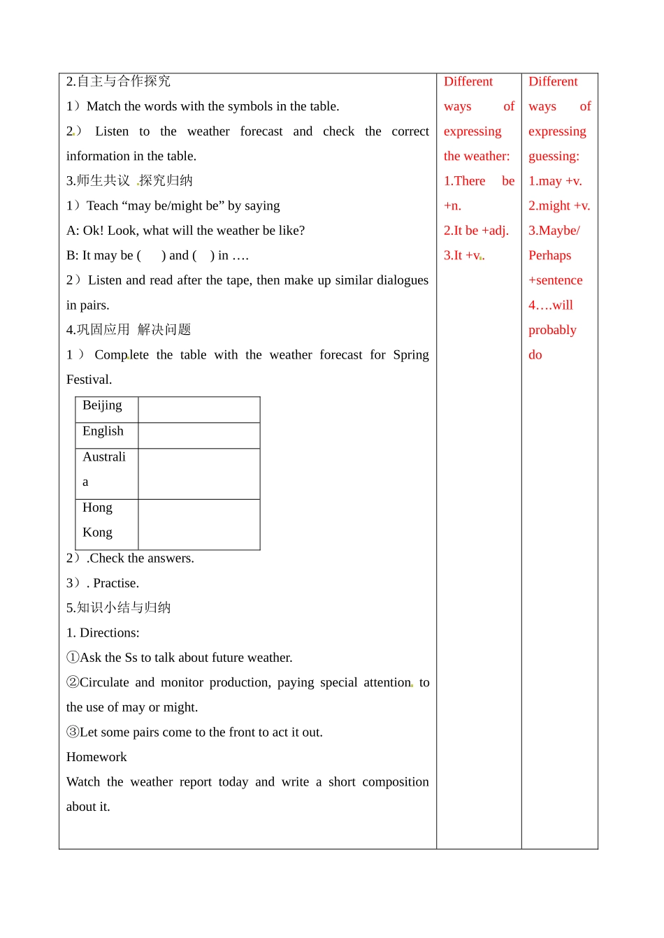 辽宁省大连市第七十六中学八年级英语上册《Module1 Unit1 Try not to translate every word》教案 外研版_第2页