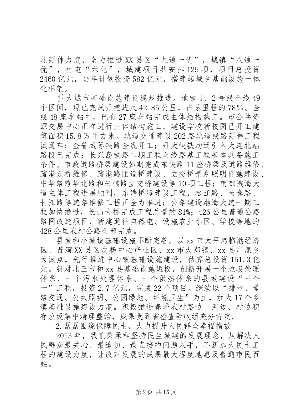 市建委工作总结报告 _第2页