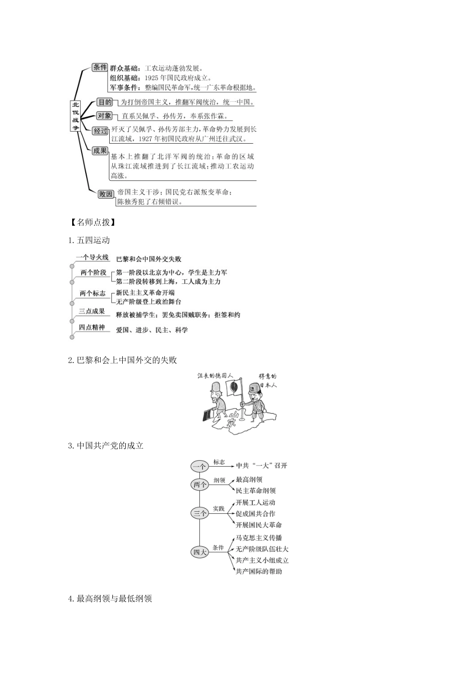 高考历史思维导图一轮复习之政治史 第三单元 近代中国反侵略求民主的潮流 3.11 新民主主义革命的崛起及国共的十年对峙学案（含解析）新人教版-新人教版高三全册历史学案_第2页
