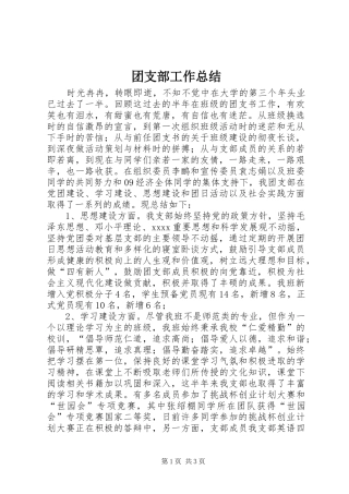 团支部工作总结 (22)
