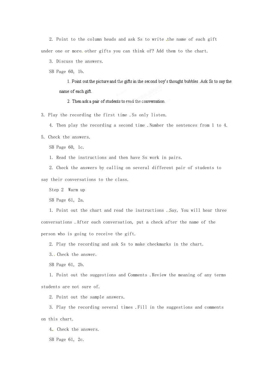 浙江省温州市第二十中学八年级英语下册 Unit8 Why don’t you get her a scarf Period 1教案 人教新目标版_第2页