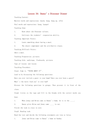 英语：Unit 5 Culture Shapes Us Lesson 2英文教案（冀教版九年级下）