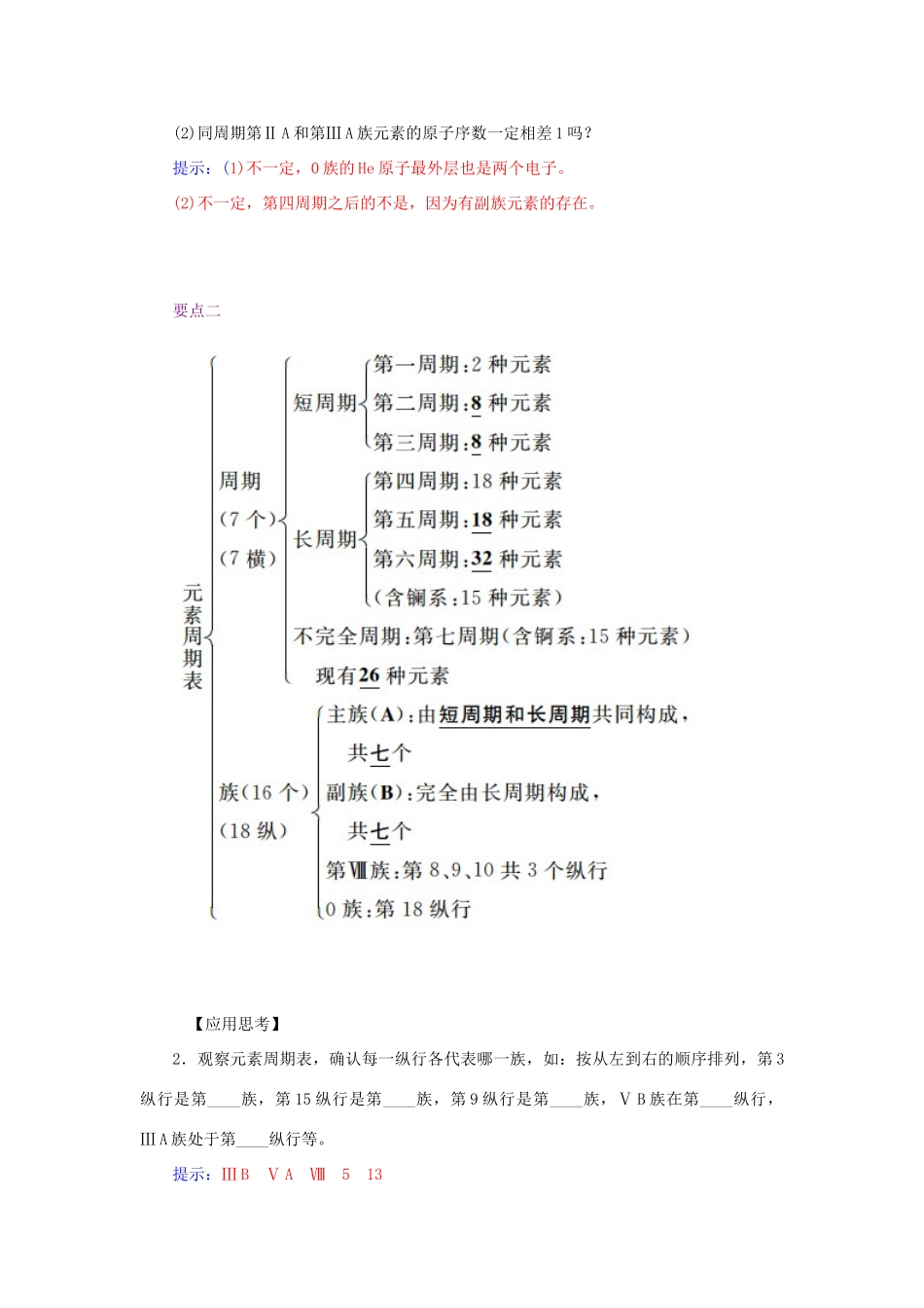 高中化学 1.1元素周期表（第1课时）元素周期表学案 新人教版必修2-新人教版高一必修2化学学案_第2页