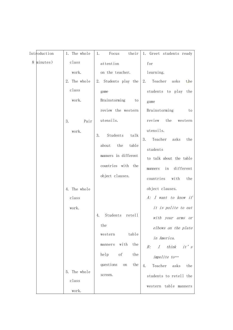重庆市梁平实验中学八年级英语下册 Unit 7 Food festival Topic2 I’m not sure whether I can cook it well SectionD教案 （新版）仁爱版_第3页