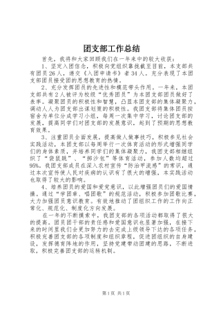 团支部工作总结 (23)