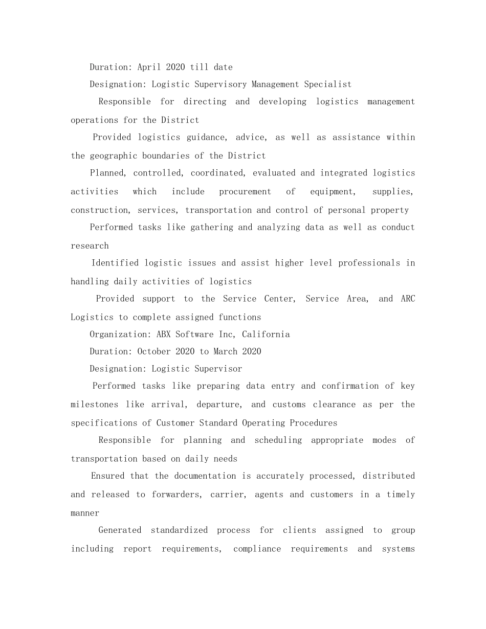 英文的简历格式 _第3页