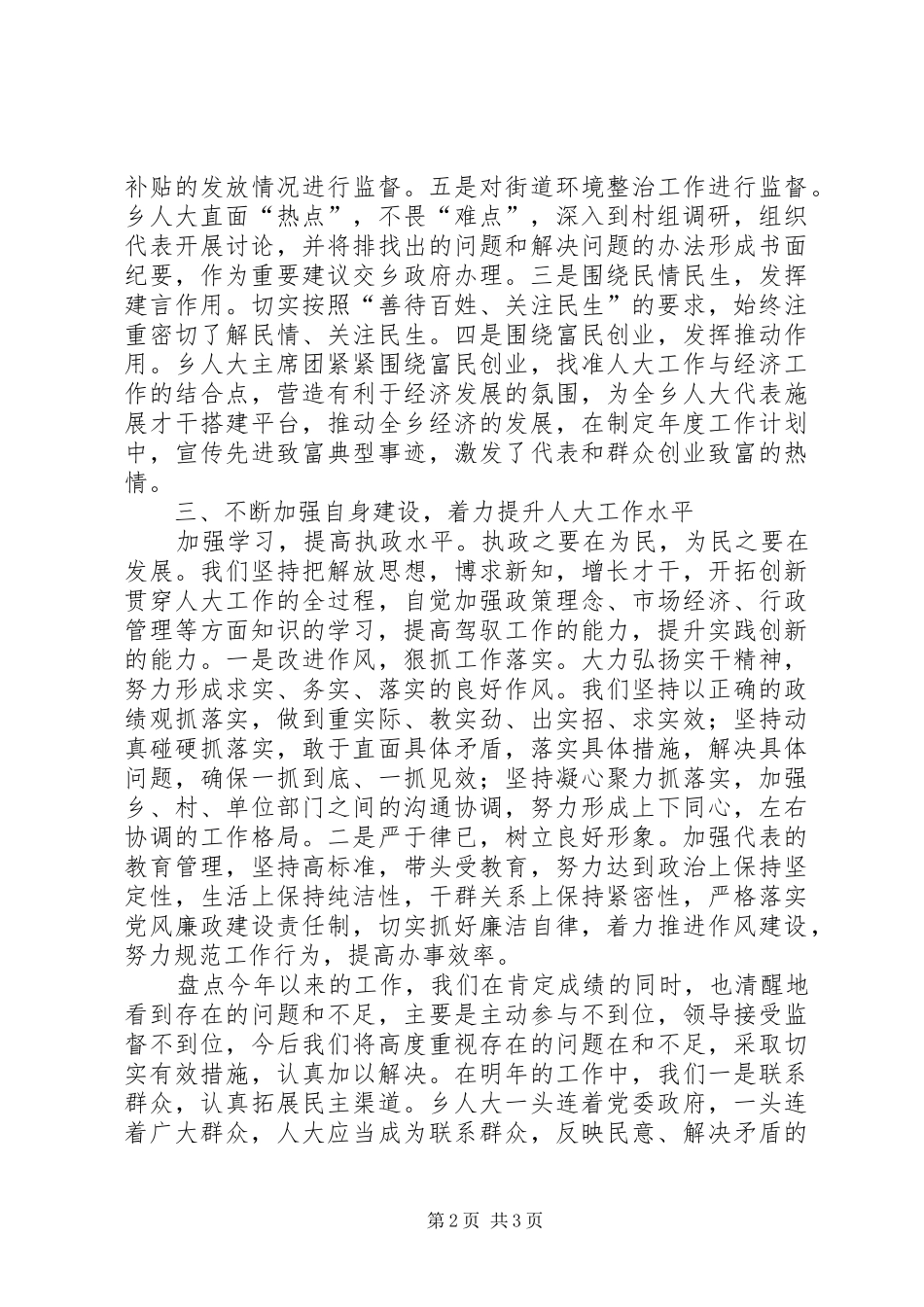 乡人大工作总结 _第2页