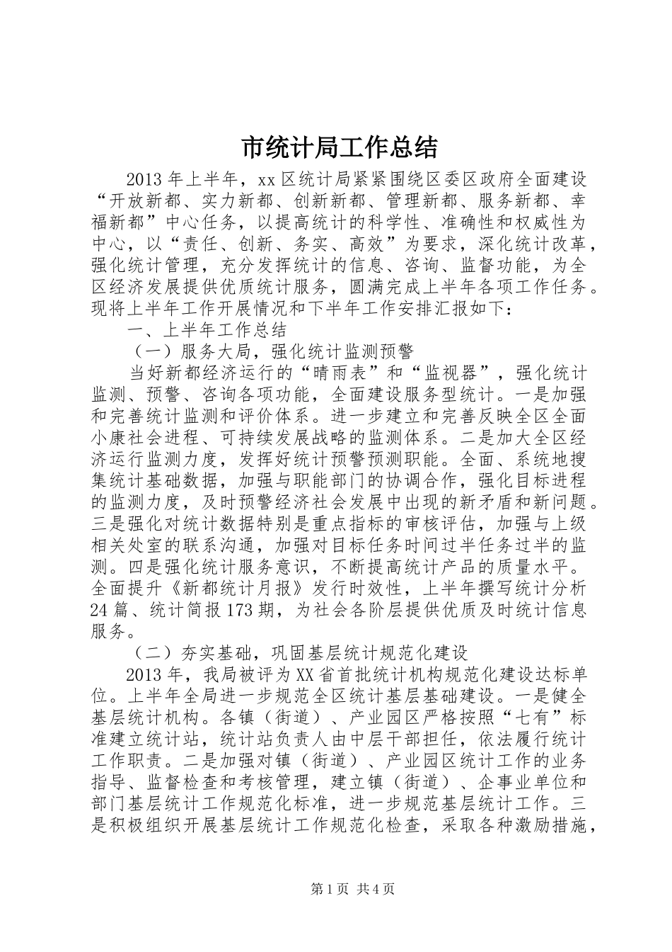 市统计局工作总结 _第1页