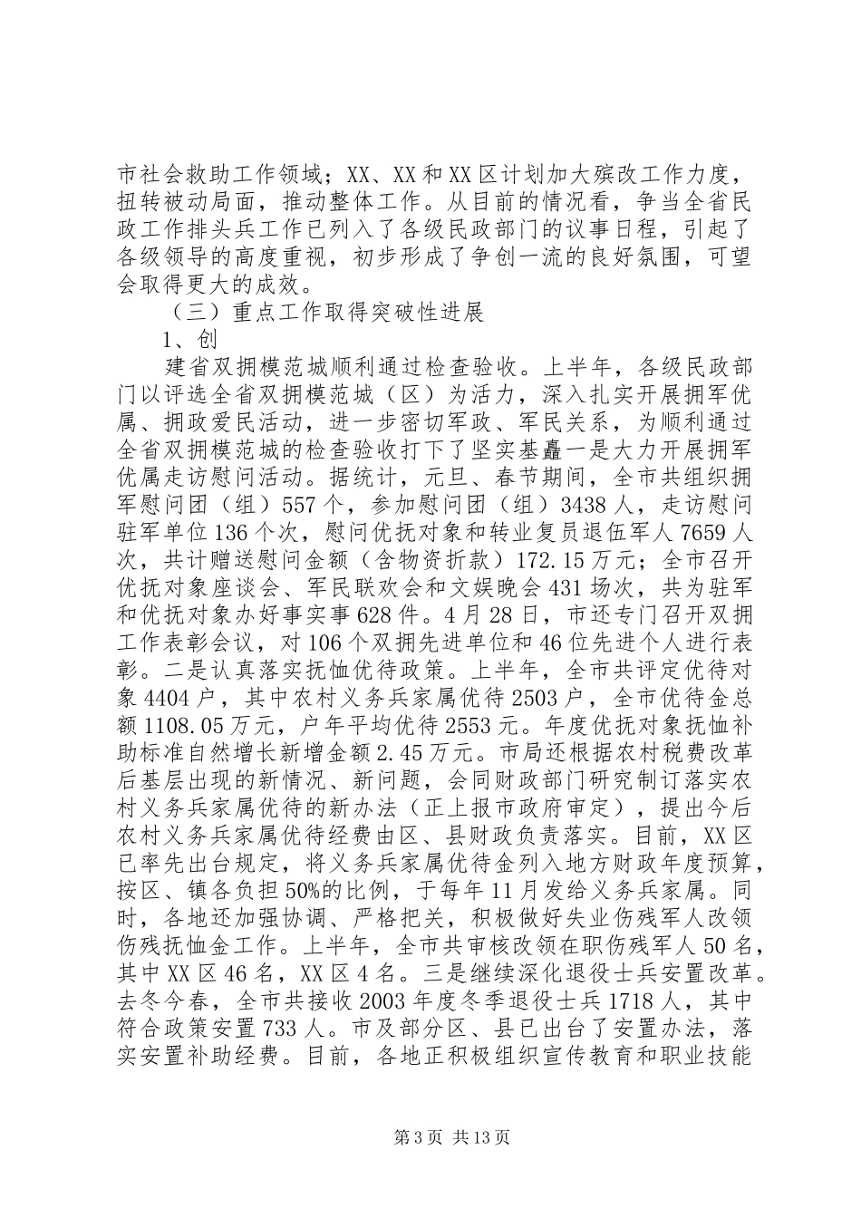 市民政工作总结 _第3页